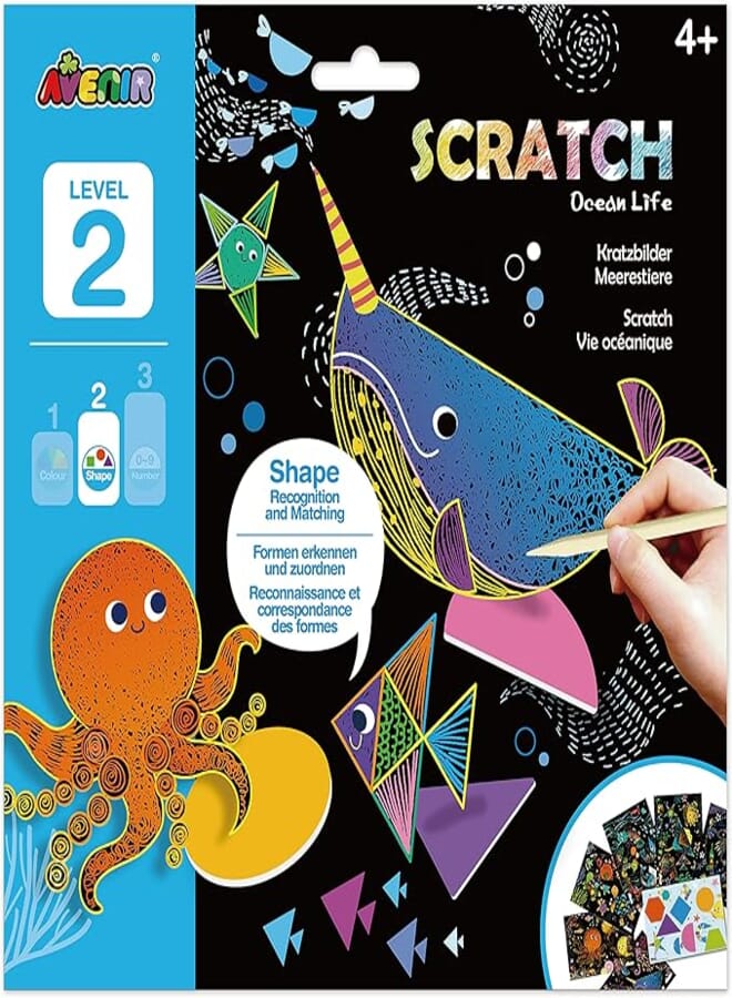 Avenir Scratch Learning | Ocean Life Searches | Letters, Counting and Colour Matching Fun | for Kids Ages 5+